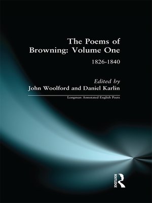 cover image of The Poems of Browning
